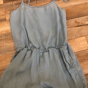 Denim Washed Romper